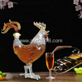 750ml Creative Rooster Shaped Glass Decanter